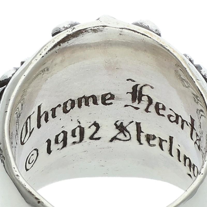 Chrome Hearts Keeper Sterling Silver Ring Size JP 13