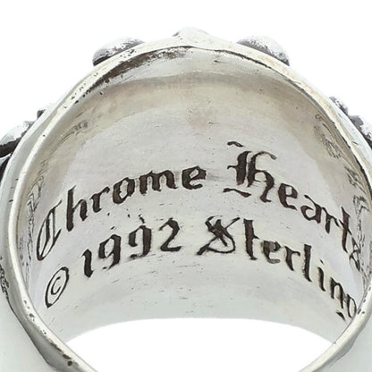 Chrome Hearts Keeper Sterling Silver Ring Size JP 13