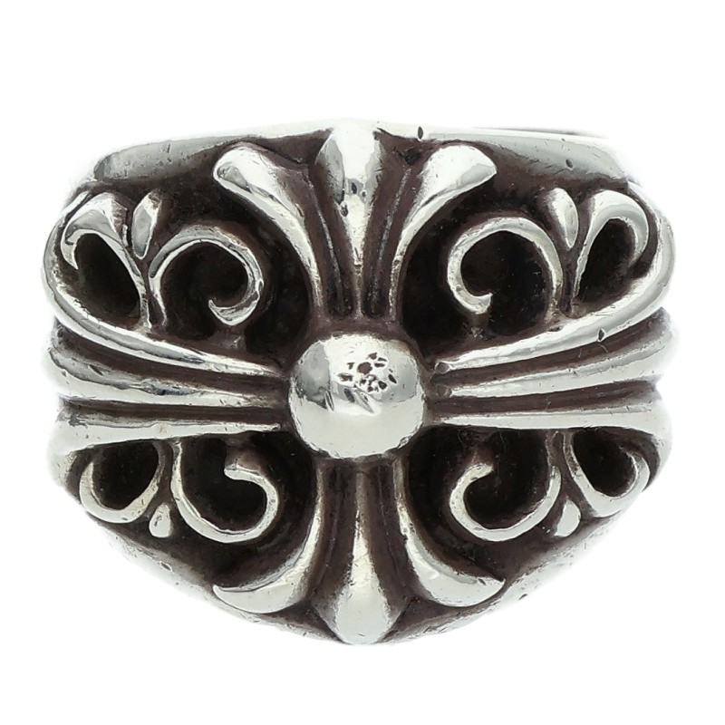Chrome Hearts Keeper Sterling Silver Ring Size JP 18