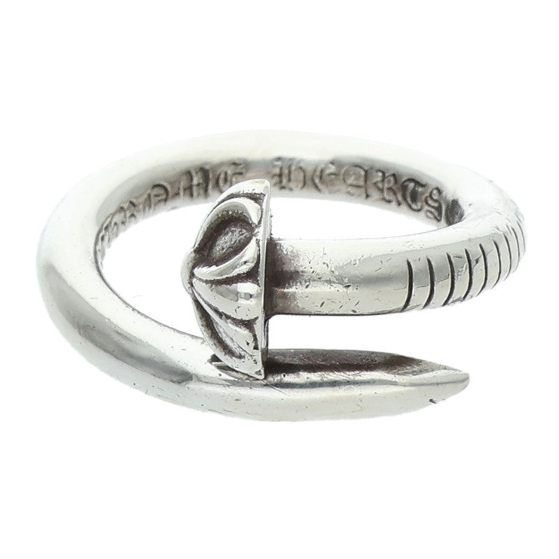 Chrome Hearts NAIL CRSBALL Silver Ring Size JP 9