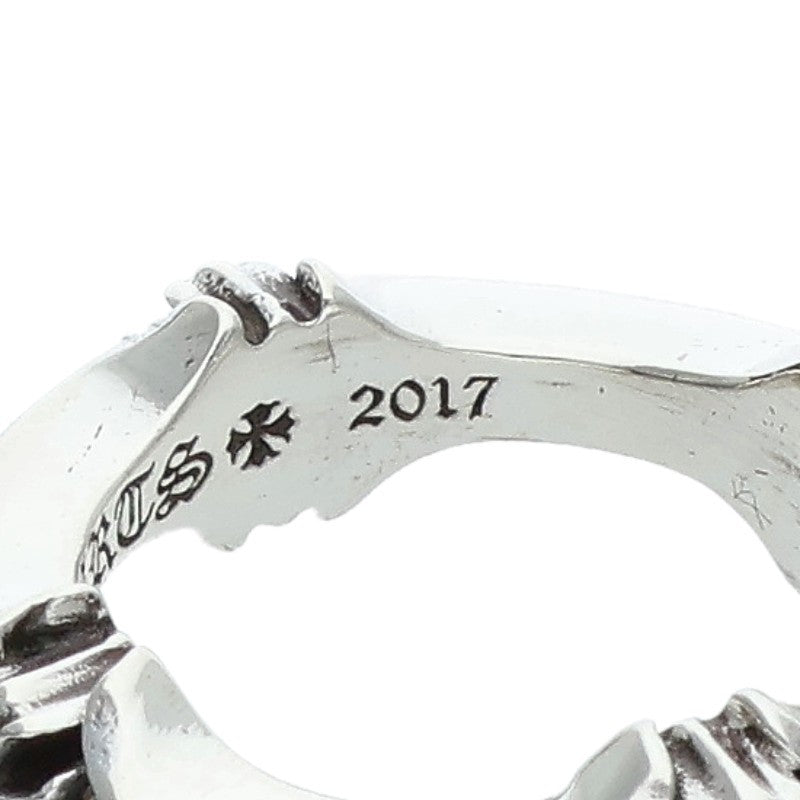 Chrome Hearts PLUS AND BONE RING Silver Ring Size JP 4