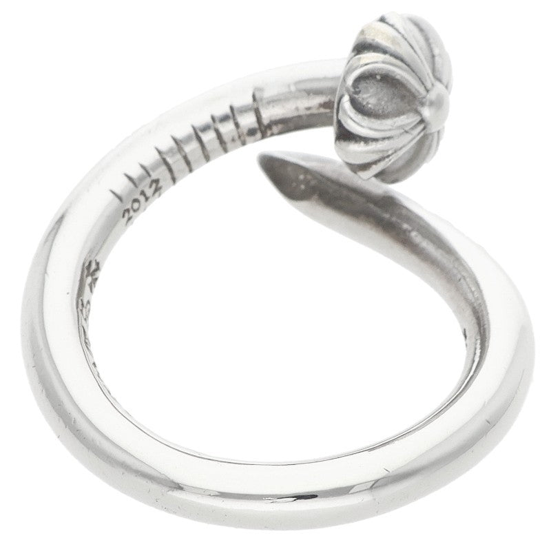 Chrome Hearts Nail Crossball 925 Silver Ring Size JP 12