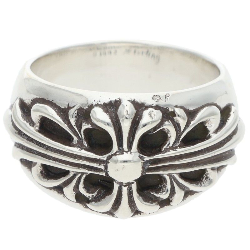 Chrome Hearts FLRL CRS Floral Cross Ring Size JP 20