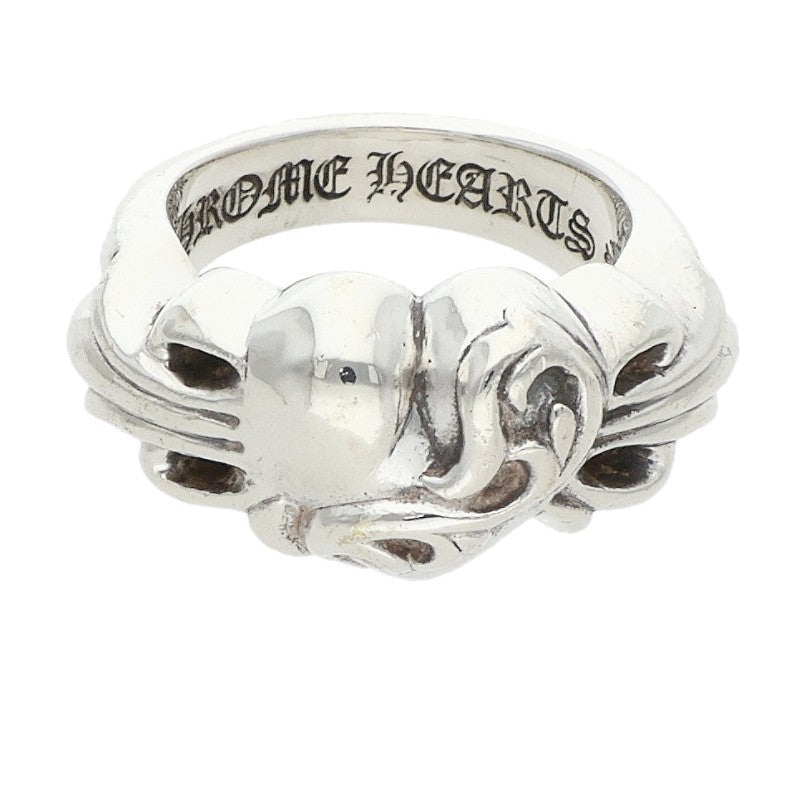Chrome Hearts FLRL CRS HRT Floral Heart Ring Size JP 11