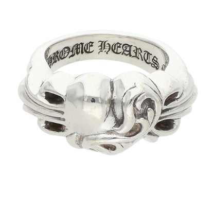 Chrome Hearts FLRL CRS HRT Floral Heart Ring Size JP 11