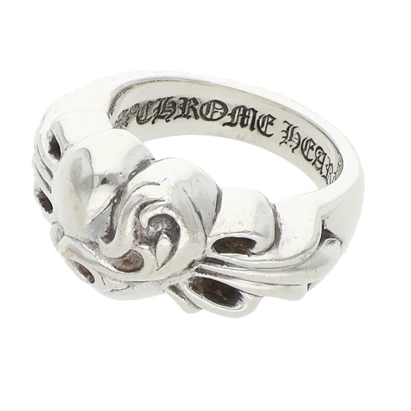 Chrome Hearts FLRL CRS HRT Floral Heart Ring Size JP 11