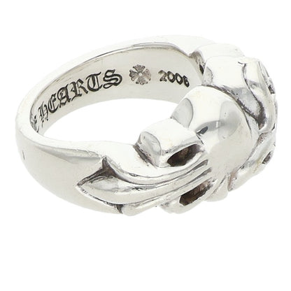 Chrome Hearts FLRL CRS HRT Floral Heart Ring Size JP 11