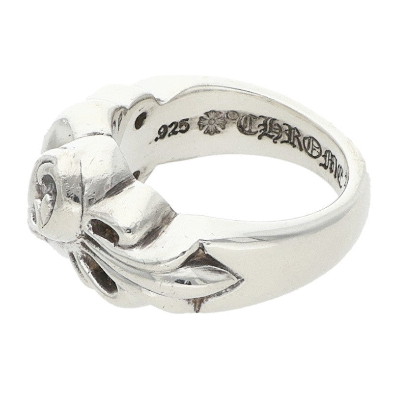 Chrome Hearts FLRL CRS HRT Floral Heart Ring Size JP 11