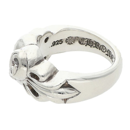 Chrome Hearts FLRL CRS HRT Floral Heart Ring Size JP 11