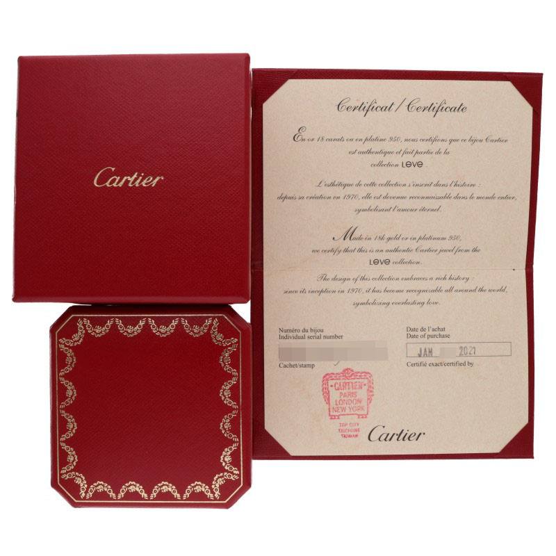 Cartier LOVE RING K18PG Ring Gold Size JP 24