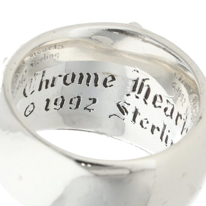 Chrome Hearts FLRL CRS Floral Cross Silver Ring Size JP 15