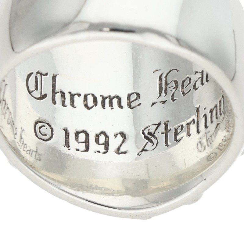 Chrome Hearts Keeper Sterling Silver Ring Size JP 19