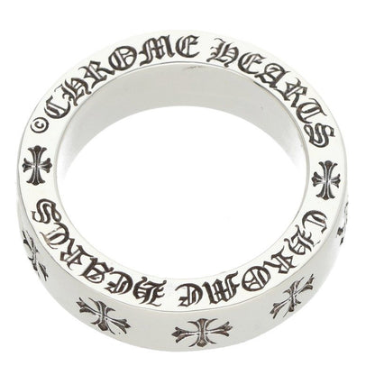 Chrome Hearts 6mm Spacer Forever Silver Ring Size JP 11.5