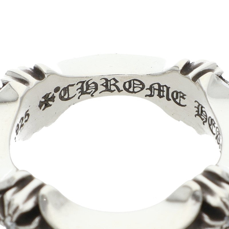 Chrome Hearts PLUS AND BONE DIA 4P Silver Ring Size JP 4