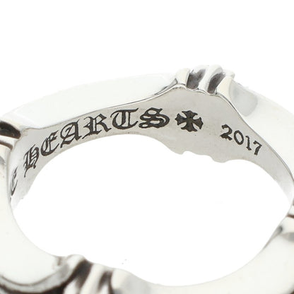 Chrome Hearts PLUS AND BONE DIA 4P Silver Ring Size JP 4