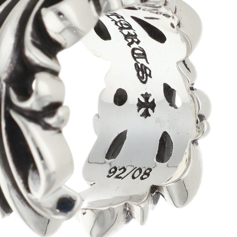 Chrome Hearts DBL FLRL CRS Double Cross Ring Size JP 12