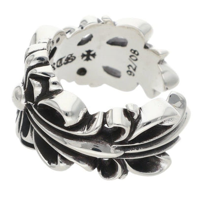 Chrome Hearts DBL FLRL CRS Double Cross Ring Size JP 12