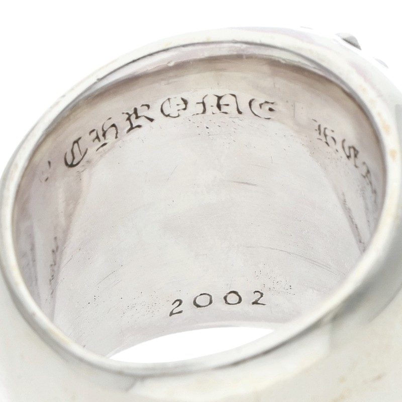 Chrome Hearts CLASSIC OVAL Cross Silver Ring Size JP 19.5