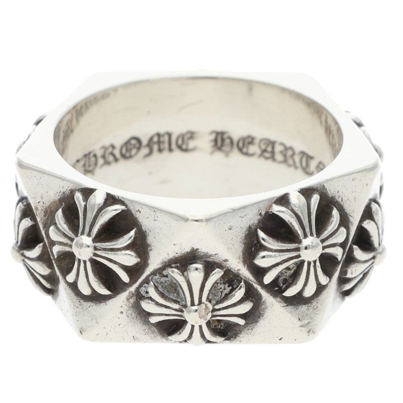 Chrome Hearts PENTAGON CH PLUS Silver Ring Size JP 21