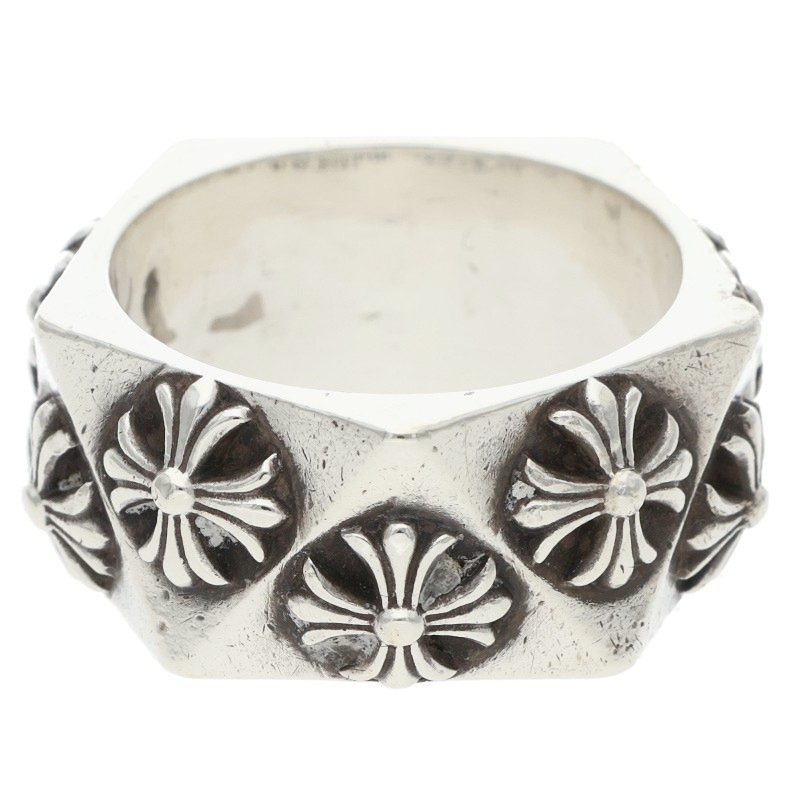 Chrome Hearts PENTAGON CH PLUS Silver Ring Size JP 21