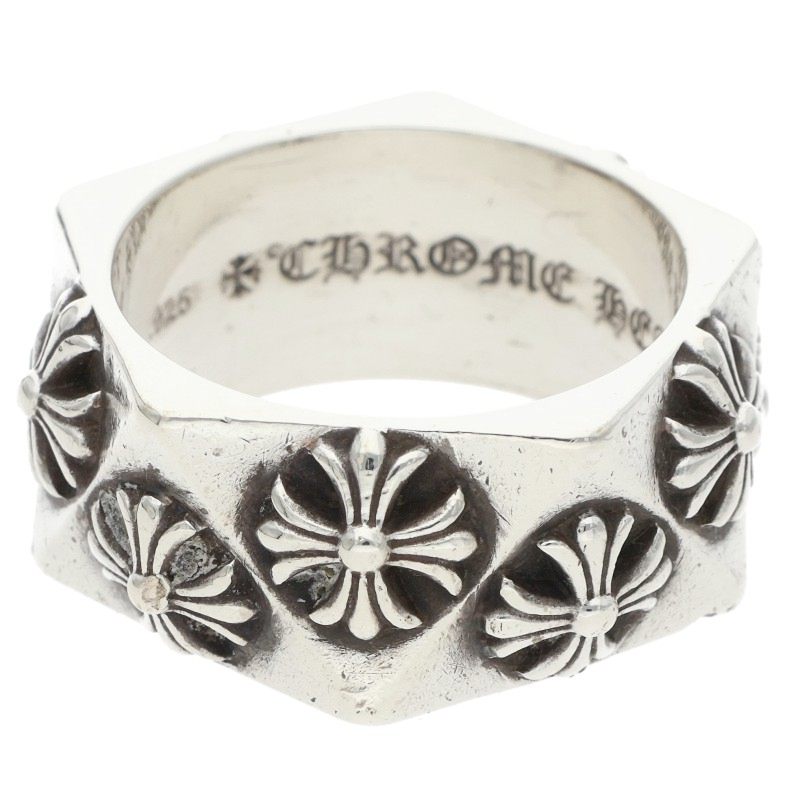 Chrome Hearts PENTAGON CH PLUS Silver Ring Size JP 21