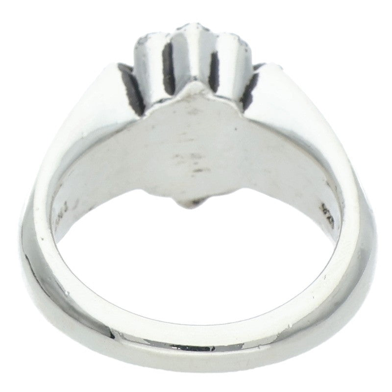 Chrome Hearts CUTOUT CH PLS SML PAVE Diamond Ring Size JP 16