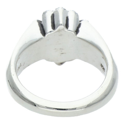 Chrome Hearts CUTOUT CH PLS SML PAVE Diamond Ring Size JP 16