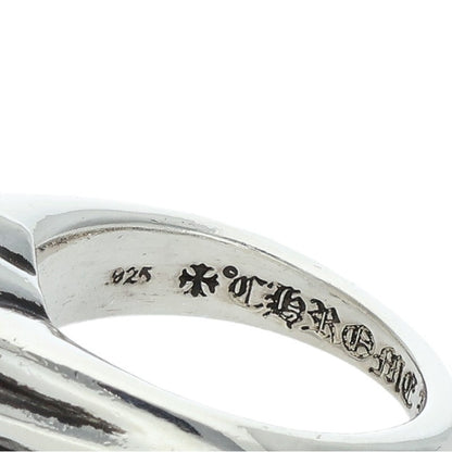 Chrome Hearts CUTOUT CH PLS SML PAVE Diamond Ring Size JP 16