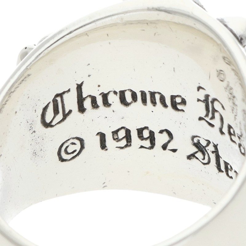 Chrome Hearts Keeper Sterling Silver Ring Size JP 16