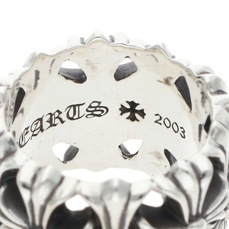 Chrome Hearts Cemetery Cross 925 Silver Ring Size JP 9