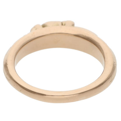 Chrome Hearts 22K BABY CLSC P D Pave Yellow Gold Ring Size JP 15