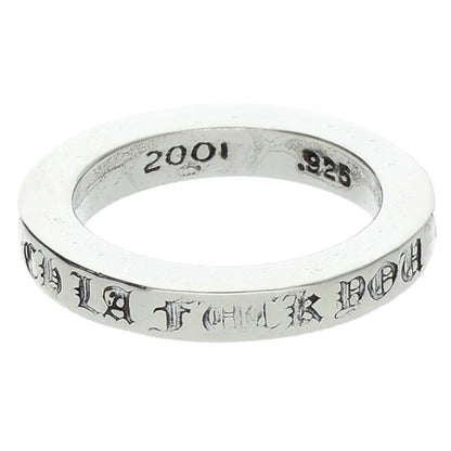 Chrome Hearts LA Limited 3mm Spacer Ring Silver Size JP 8