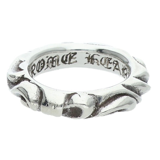 Chrome Hearts SCRL BAND Scroll Band Ring Silver Size JP 2