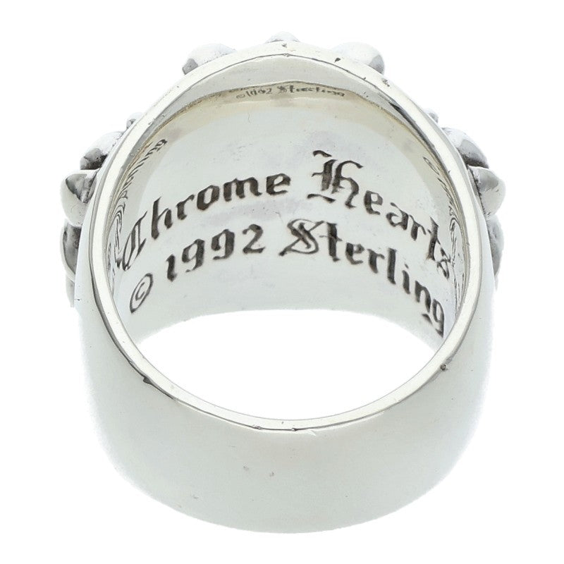 Chrome Hearts Keeper Sterling Silver Ring Size JP 13.5