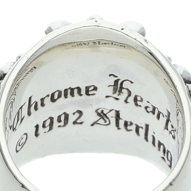 Chrome Hearts Keeper Sterling Silver Ring Size JP 13.5