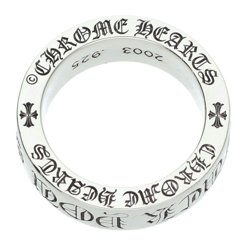 Chrome Hearts 6mm SPACER FUCKYOU 925 Silver Ring Size JP 16