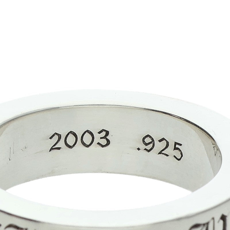 Chrome Hearts 6mm SPACER FUCKYOU 925 Silver Ring Size JP 16