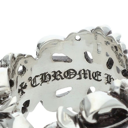 Chrome Hearts DBL FLRL CRS Silver Ring 925 Size JP 18