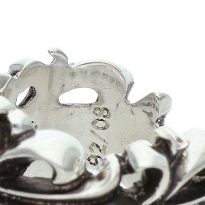 Chrome Hearts DBL FLRL CRS Silver Ring 925 Size JP 18