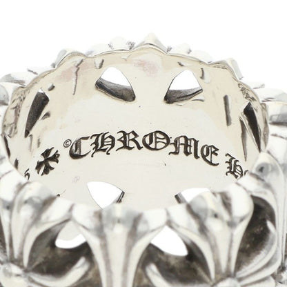 Chrome Hearts Cemetery Cross Sterling Silver Ring Size JP 27