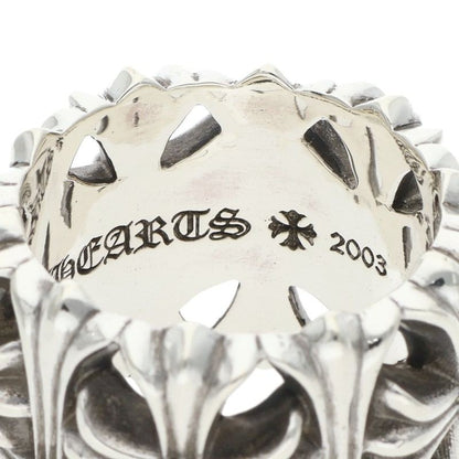 Chrome Hearts Cemetery Cross Sterling Silver Ring Size JP 27