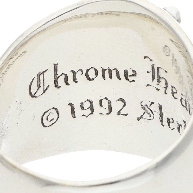 Chrome Hearts Keeper Sterling Silver Ring Size JP 18.5