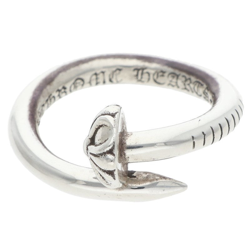 Chrome Hearts Nail Crossball Silver Ring Size JP 9