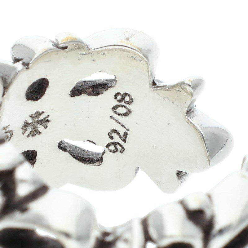 Chrome Hearts DBL FLRL CRS Silver Ring 925 Size JP 18