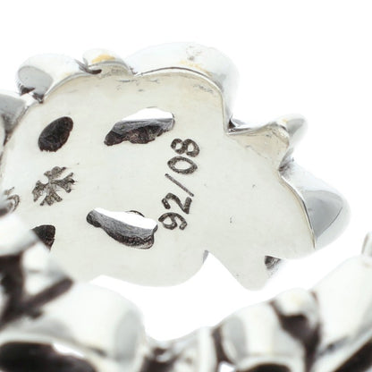 Chrome Hearts DBL FLRL CRS Silver Ring 925 Size JP 18