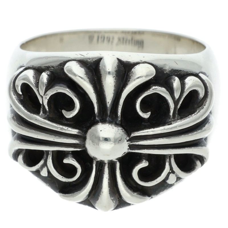 Chrome Hearts Keeper Sterling Silver Ring Size JP 26