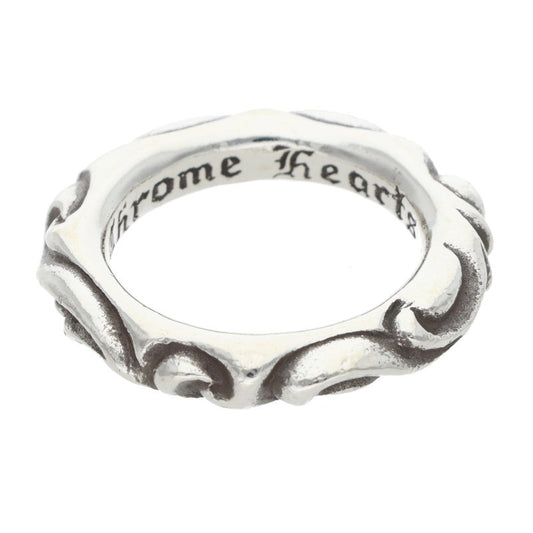 Chrome Hearts SCRL BAND Scroll Band Ring Silver Size JP 14
