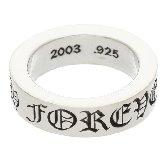 Chrome Hearts 6mm SPACER FOREVER Silver Ring Size JP 11