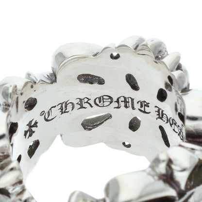Chrome Hearts DBL FLRL CRS Silver Ring Size JP 12.5