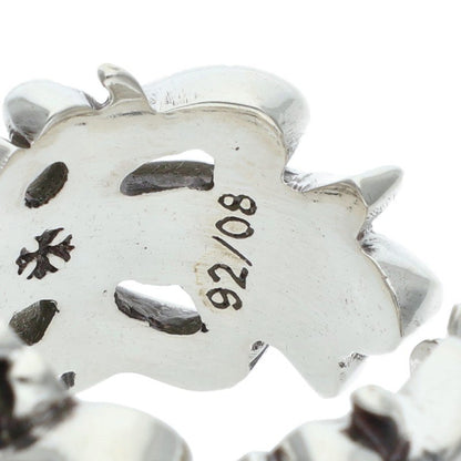 Chrome Hearts DBL FLRL CRS Silver Ring Size JP 12.5